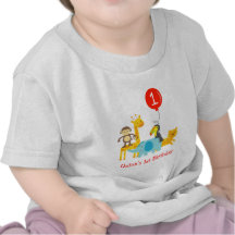 Jungle Zoo Safari Animals Birthday Tee T shirt