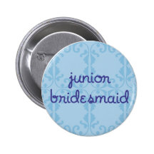 Junior Bridesmaid (Design 3) Button