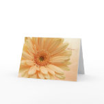 Junior Bridesmaid invitation, peach Gerbera(daisy) Greeting Card
