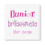 Junior Bridesmaid magnets