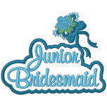 Junior Bridesmaid Polo with Bouquet embroidered shirts