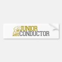 Junior Train Conductor Bumper Stickers