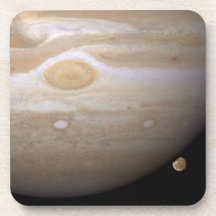 Jupiter and Ganymede Beverage Coasters