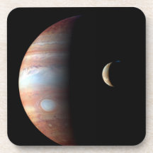 Jupiter and Io Drink Coaster