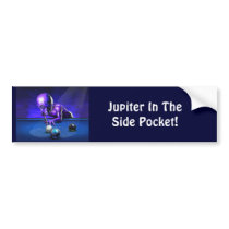 Jupiter In Side Pocket! Alien Bumper Sticker