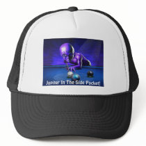 Jupiter In Side Pocket! Alien Cap Hats