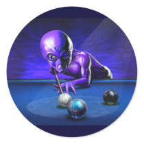 Jupiter In Side Pocket! Alien Collector Sticker