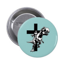 Jurassic Jesus Button