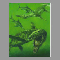 Jurassic Pliosaur Postcard postcards