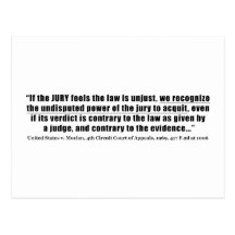 Jury Nullification United States v. Moylan 1969 Post Card