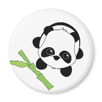 Just a Bite of Bamboo Magnets