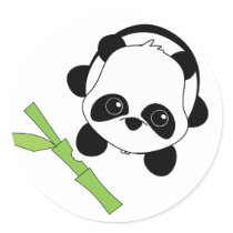 Just a Bite of Bamboo Sticker