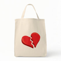 just a broken heart tote bag