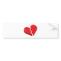 just a broken heart bumper sticker