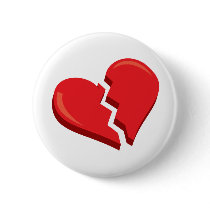 just a broken heart pinback buttons