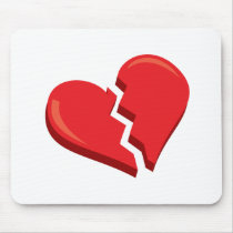 just a broken heart mouse mat