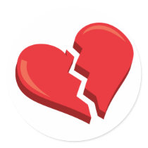 just a broken heart stickers