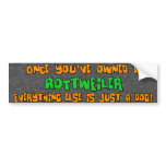 Just a Dog Rottweiler Bumper Sticker bumper stickers