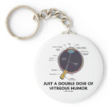Just A Double Dose Of Vitreous Humor (Eye Anatomy) Keychain