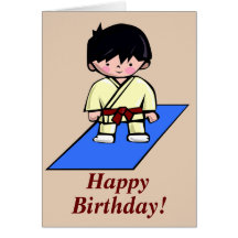 Just a Gup Martial Arts birthday card