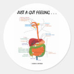 Just A Gut Feeling... (Digestive System Humour) Stickers