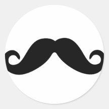 just a moustache sticker
