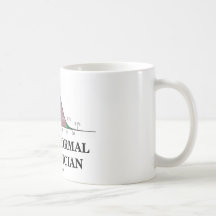 Just A Normal Statistician (Bell Curve Humour) Coffee Mug