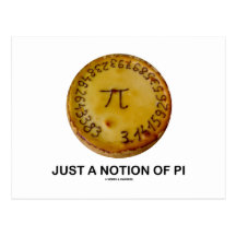Just A Notion Of Pi (Pi On A Pie) Postcards
