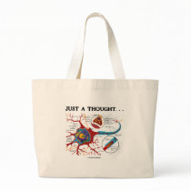 Just A Thought... (Neuron / Synapse) Canvas Bag