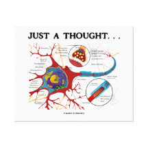 Just A Thought.... (Neuron / Synapse) Canvas Prints