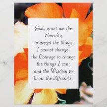 "Just a Weed" Serenity Prayer Personalized Flyer