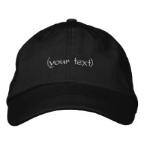 Just add Text Embroidered Cap / Hat Embroidered Hats