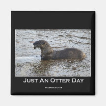 Just an Otter Day Gifts Fridge Magnets