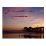 Just another day in paradise postcard