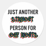 Just Another Straight Person For Gay Rights Sticker