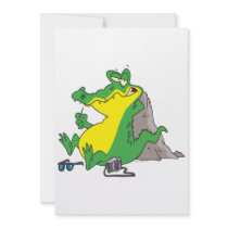 just ate a human funny gator cartoon announcements