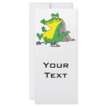 just ate a human funny gator cartoon rack cards