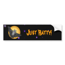 Just Batty Bumper Stickers