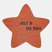 JUST BE STAR STICKER