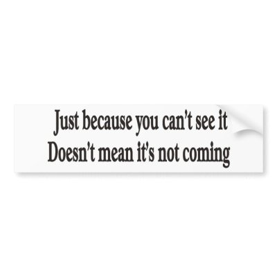 JUST BECAUSE CUSTOMIZABLE Bumper Sticker by burntright
