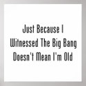 Just Because I Witnessed The Big Bang posters