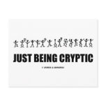 Just Being Cryptic (Cryptography Dancing Men) postcards