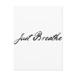 just breathe postcards