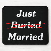 Just (Buried) Married Mouse Mats