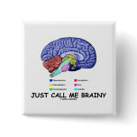 Just Call Me Brainy (Anatomical Brain Attitude) buttons
