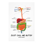 Just Call Me Gutsy (Digestive System Humour) Customized Stationery