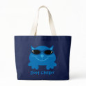 Just Chillin' Blue Cat With Sunglasses bags