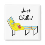 Just Chillin' magnets