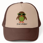 Just Chillin' Owl With Shades hats