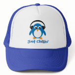 Just Chillin' Penguin With Headphones